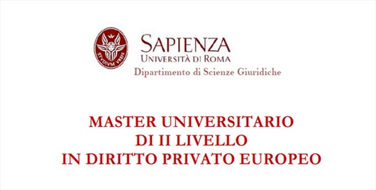 Master Universitario di II Livello in Diritto Privato Europeo